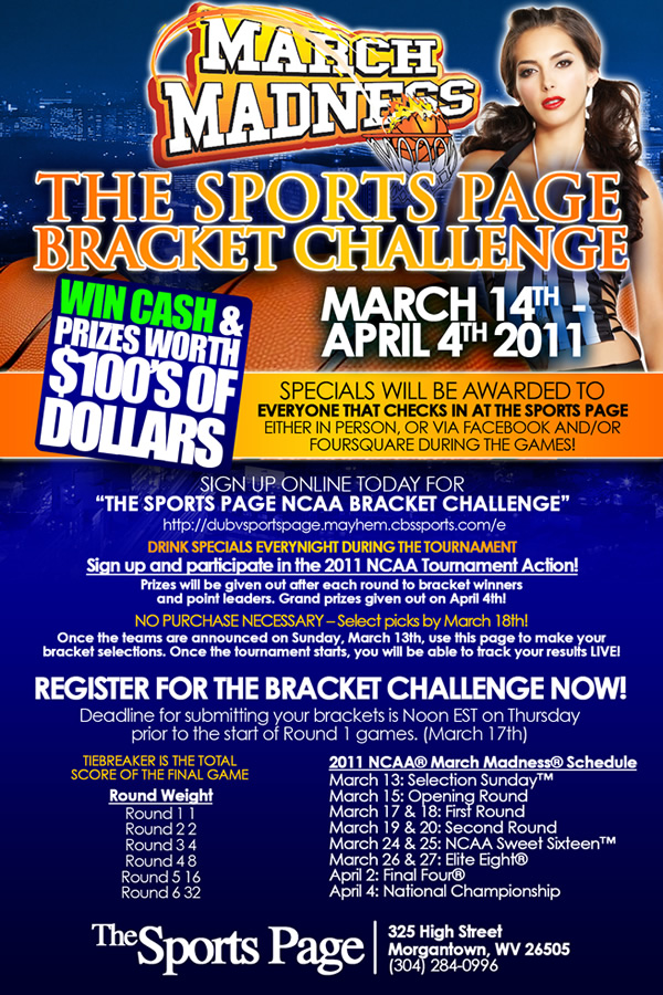 Sports Page Bracket Challenge